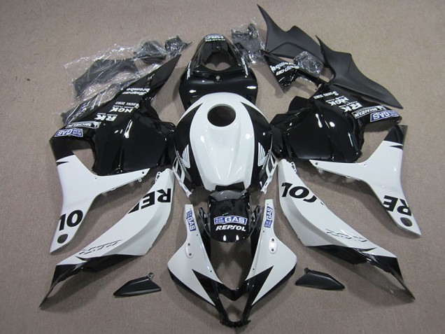 Negro Blanco Repsol Carenado Moto Honda CBR 600 RR 2009-2012 Negro Blanco Repsol Carenado Moto Honda CBR 600 RR 2009-2012