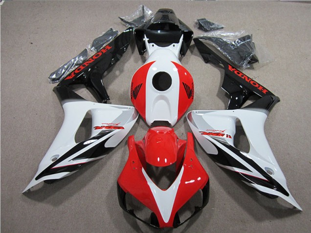 Negro Blanco Rojo Fireblade Carenado Moto Honda CBR 1000 RR 2006-2007