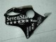 Negro Blanco SevenStarss Carenado Moto Honda CBR 600 F4i 2001-2003
