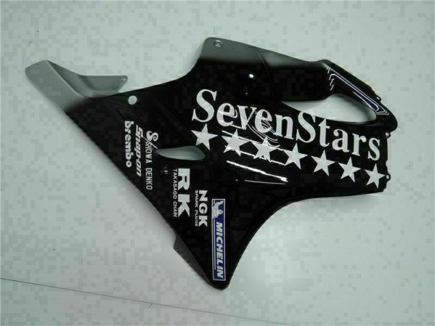 Negro Blanco SevenStarss Carenado Moto Honda CBR 600 F4i 2001-2003
