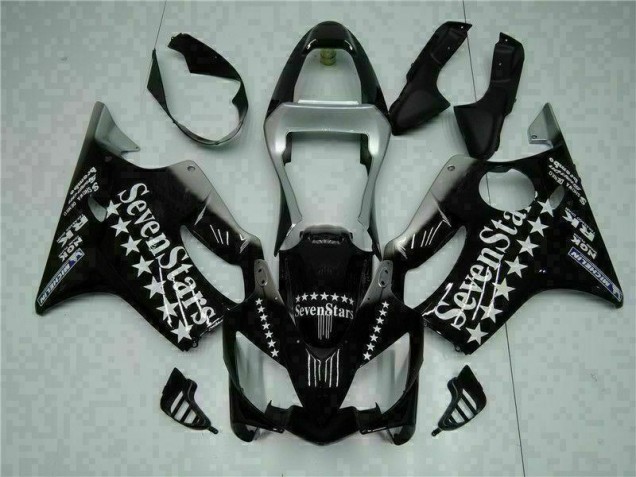 Negro Blanco SevenStarss Carenado Moto Honda CBR 600 F4i 2001-2003