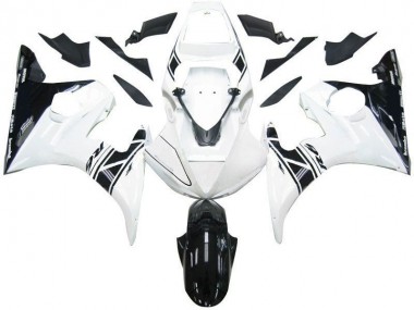 Negro Blanco Tribal Carenado Moto Yamaha R6 2003-2005