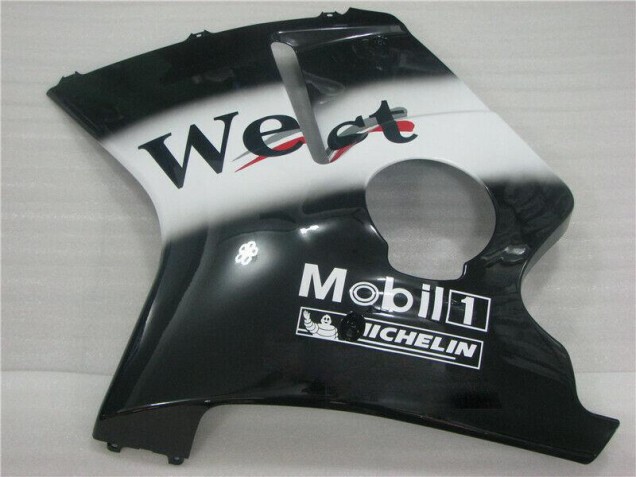 Negro Blanco West Carenado Moto Honda CBR 1100 XX 1996-2007