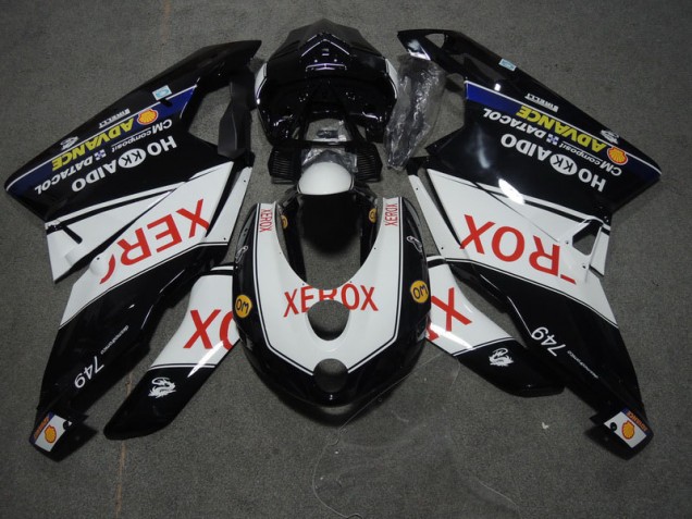 Negro Blanco Xerox Carenado Moto Ducati 749 2005-2006 Negro Blanco Xerox Carenado Moto Ducati 749 2005-2006