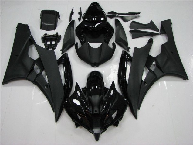 Negro Carenado & Plástico Moto Yamaha R6 2006-2007