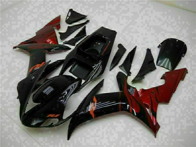 Negro Completo ABS Moto Plástico Yamaha R1 2002-2003