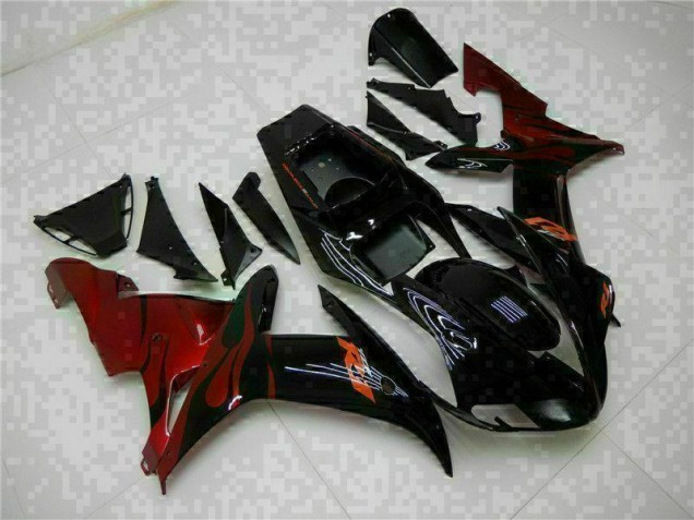 Negro Completo ABS Moto Plástico Yamaha R1 2002-2003