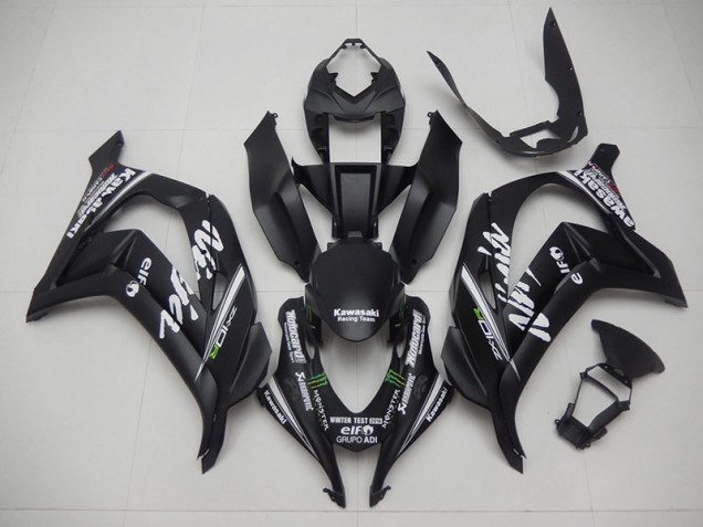 Negro Equipo de Carreras Ninja Carenado Moto Kawasaki ZX10R 2016-2019 Negro Equipo de Carreras Ninja Carenado Moto Kawasaki ZX10R 2016-2019