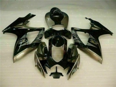 Negro Gris Kit Carenado Moto Suzuki GSXR 600 / 750 K6 2006-2007