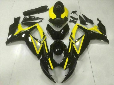 Negro Inyección Kits Carenado Moto Suzuki GSXR 600 / 750 K6 2006-2007