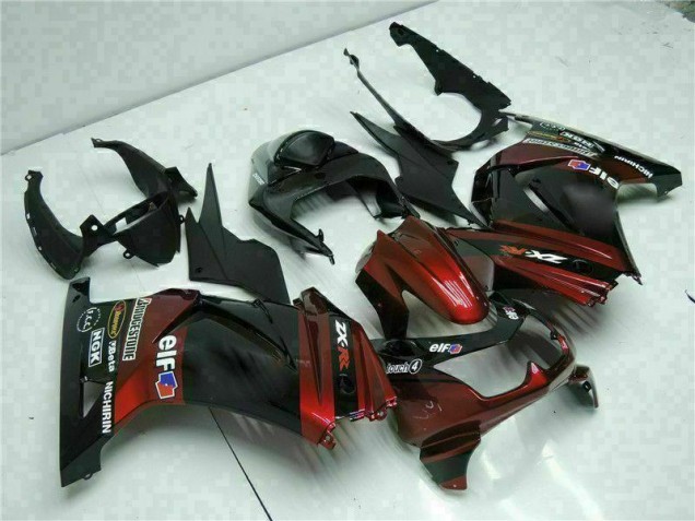 Negro Kits ABS Carenado Motocicleta Kawasaki EX250 2008-2012 Negro Kits ABS Carenado Motocicleta Kawasaki EX250 2008-2012