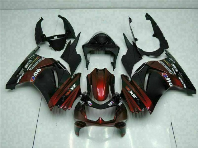 Negro Kits ABS Carenado Motocicleta Kawasaki EX250 2008-2012 Negro Kits ABS Carenado Motocicleta Kawasaki EX250 2008-2012