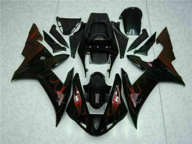 Negro Kits Carenado Moto Yamaha R1 2002-2003
