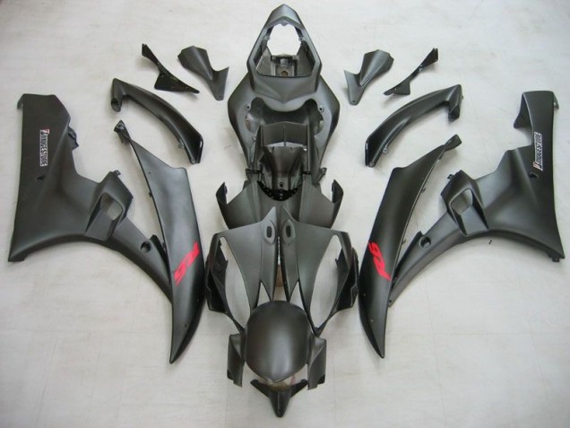 Negro Mate ABS Moto Plástico Yamaha R6 2006-2007 Negro Mate ABS Moto Plástico Yamaha R6 2006-2007