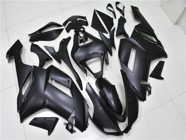Negro Mate Carenado Moto Kawasaki ZX6R 2007-2008 Negro Mate Carenado Moto Kawasaki ZX6R 2007-2008