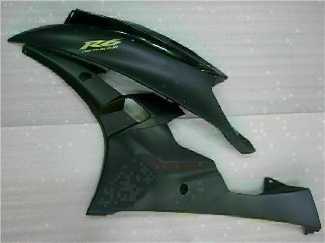 Negro Mate Carenado & Plástico Moto Yamaha R6 2006-2007 Negro Mate Carenado & Plástico Moto Yamaha R6 2006-2007