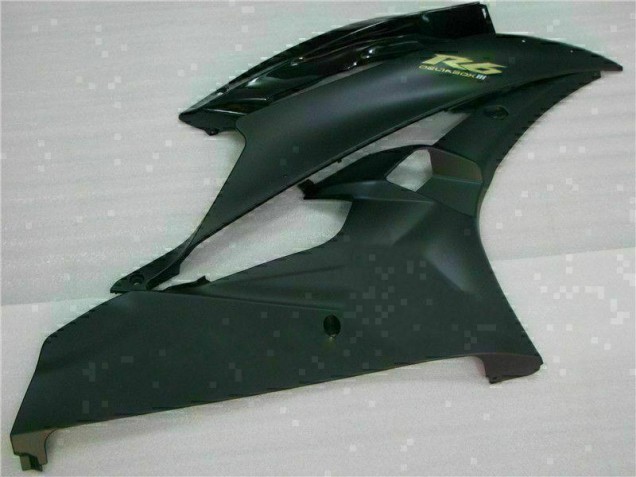 Negro Mate Carenado & Plástico Moto Yamaha R6 2006-2007 Negro Mate Carenado & Plástico Moto Yamaha R6 2006-2007