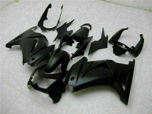 Negro Mate Carrocería Motocicletas Kawasaki EX250 2008-2012
