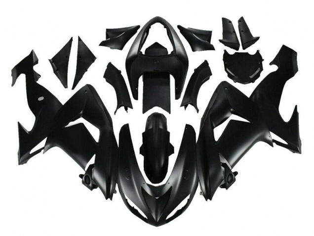 Negro Mate Kits Completo Carenado Moto ABS Kawasaki ZX10R 2006-2007 Negro Mate Kits Completo Carenado Moto ABS Kawasaki ZX10R 2006-2007