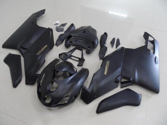 Negro Mate Oro Calcomanías Carenado Moto Ducati 749 999 2003-2004 Negro Mate Oro Calcomanías Carenado Moto Ducati 749 999 2003-2004