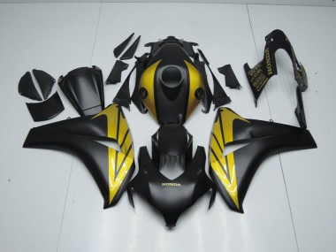 Negro Mate & Oro Carenado Moto Honda CBR 1000 RR 2008-2011