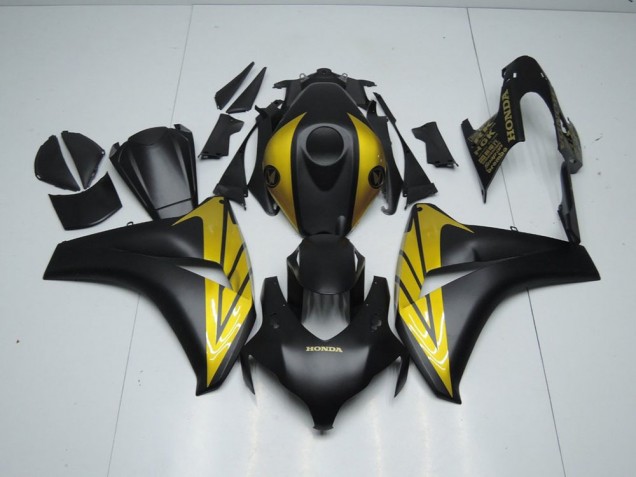 Negro Mate & Oro Carenado Moto Honda CBR 1000 RR 2008-2011 Negro Mate & Oro Carenado Moto Honda CBR 1000 RR 2008-2011