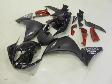 Negro Mate Plástico Moto Yamaha R1 2012-2014