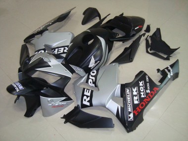 Negro Mate Plata Repsol Carenado Moto Honda CBR 600 RR 2005-2006