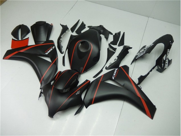 Negro Mate Rojo Carenado Moto Honda CBR 1000 RR 2008-2011