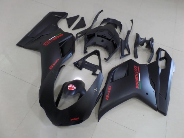 Negro Mate Rojo Pegatinas Carenado Moto Ducati 848 1098 1198 2007-2014 Negro Mate Rojo Pegatinas Carenado Moto Ducati 848 1098 1198 2007-2014