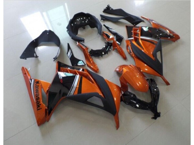 Negro Naranja Carenado Moto Kawasaki ZX 300R 2013-2016 Negro Naranja Carenado Moto Kawasaki ZX 300R 2013-2016