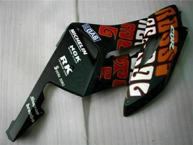 Negro Naranja Carenado & Plástico Moto Honda CBR 1000 RR 2004-2005