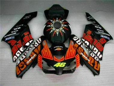Negro Naranja Carenado & Plástico Moto Honda CBR 1000 RR 2004-2005