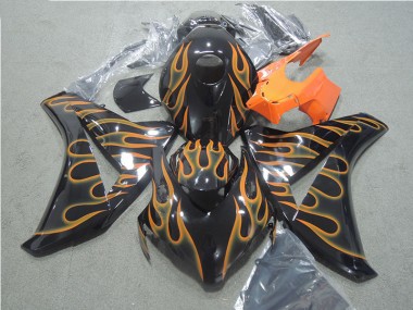 Negro Naranja Llama Carenado Moto Honda CBR 1000 RR 2008-2011