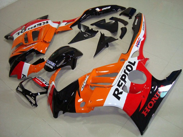 Negro Naranja Repsol Kit ABS Carenado Motocicleta Honda CBR 600 F3 1995-1998