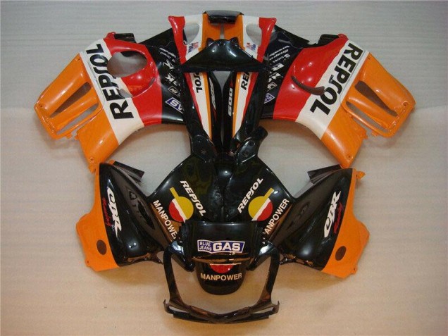 Negro Naranja Repsol Kit Carenado ABS Completo Honda CBR 600 F3 1995-1998