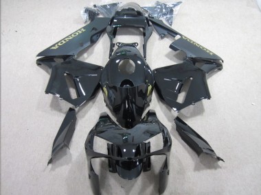 Negro Oro Calcomanías ABS Kits Carenado Moto Honda CBR 600 RR 2003-2004