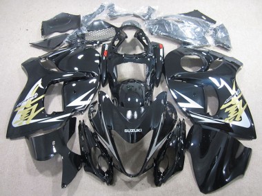 Negro Oro Calcomanías Carenado Moto Suzuki GSXR 1300 Hayabusa 2008-2019