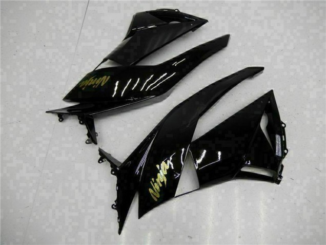 Negro Oro Ninja Carenado Moto Kawasaki ZX6R 2009-2012 Negro Oro Ninja Carenado Moto Kawasaki ZX6R 2009-2012