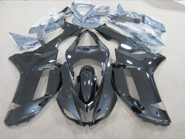 Negro Plástica Moto Kawasaki ZX6R 2007-2008 Negro Plástica Moto Kawasaki ZX6R 2007-2008