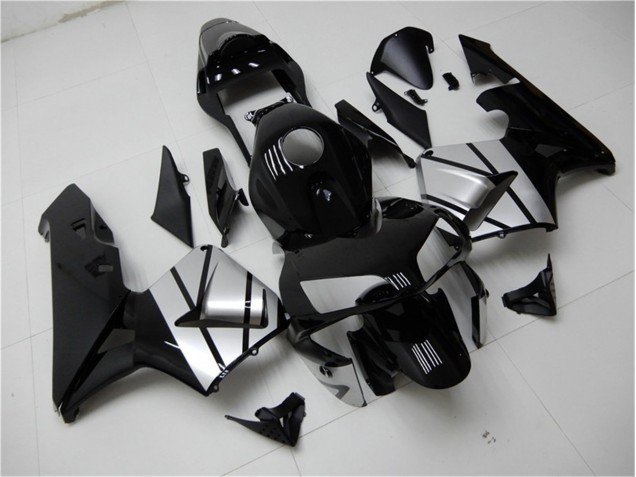 Negro Plata Carenado Moto Honda CBR 600 RR 2003-2004