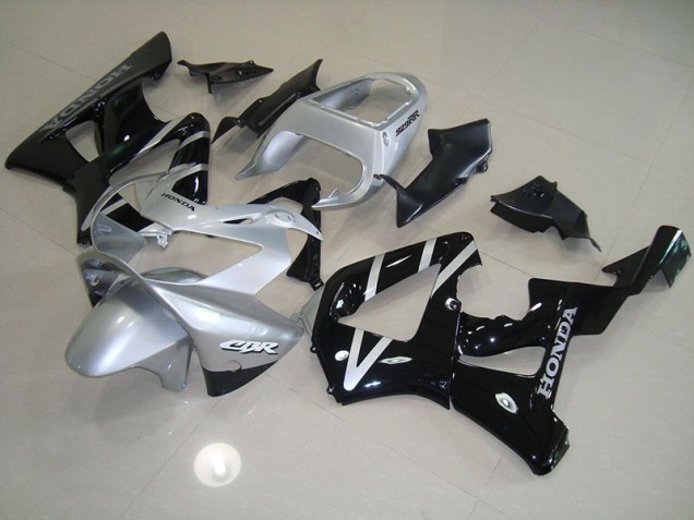 Negro Plata Carenado Moto Honda CBR 900 RR 929 2000-2001 Negro Plata Carenado Moto Honda CBR 900 RR 929 2000-2001