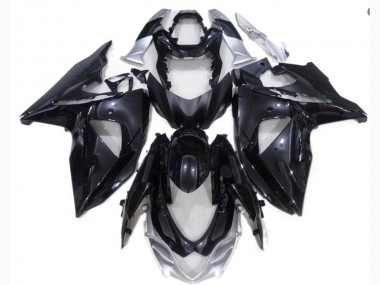 Negro Plata Carenado Moto Suzuki GSXR 1000 K9 2009-2016
