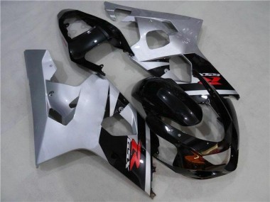 Negro Plata Carenado Moto Suzuki GSXR 600 / 750 K4 2004-2005