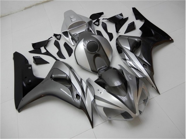 Negro Plata Gris Carenado Moto Honda CBR 1000 RR 2006-2007