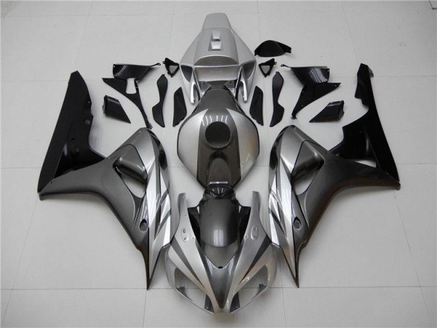 Negro Plata Gris Carenado Moto Honda CBR 1000 RR 2006-2007