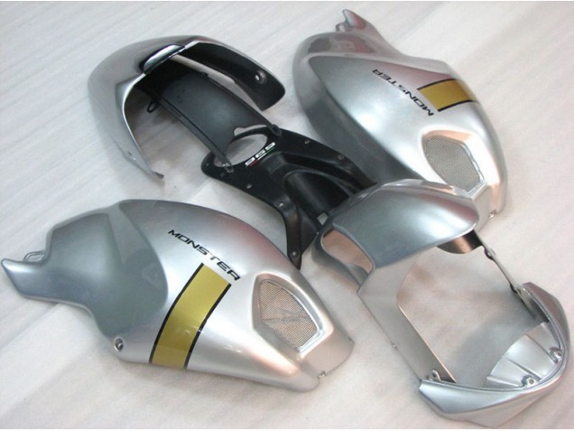 Negro Plata Monster Carenado Moto Ducati Monster 696 2008-2012 Negro Plata Monster Carenado Moto Ducati Monster 696 2008-2012