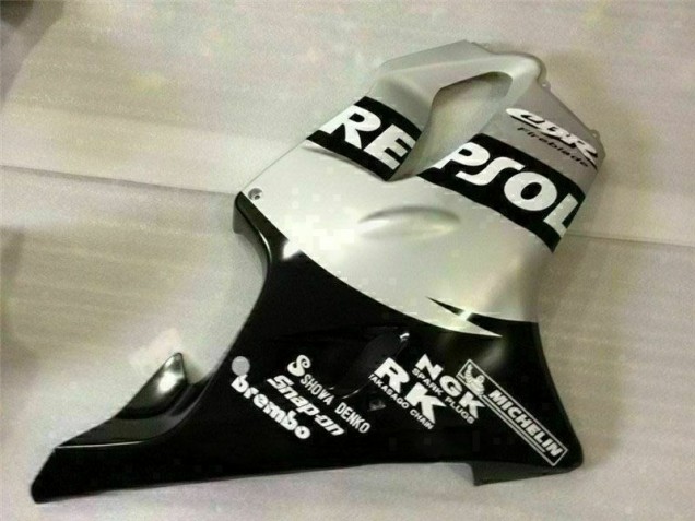 Negro Plata Repsol Carenado Moto Honda CBR 600 F4i 2001-2003 Negro Plata Repsol Carenado Moto Honda CBR 600 F4i 2001-2003
