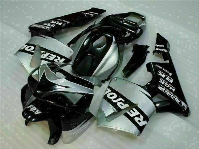 Negro Plata Repsol Carenado Moto Honda CBR 600 RR 2005-2006