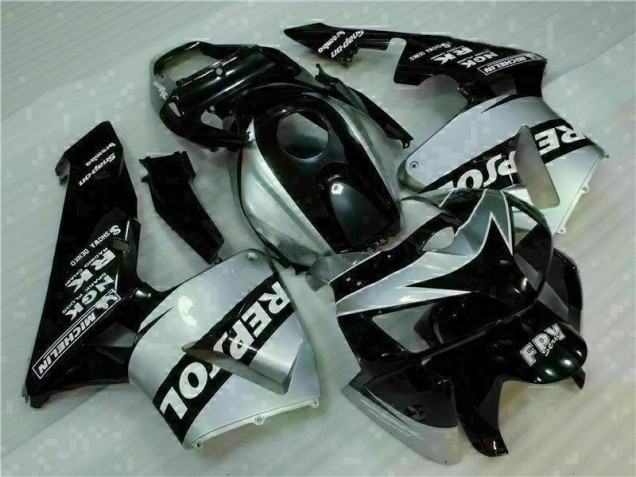 Negro Plata Repsol Carenado Moto Honda CBR 600 RR 2005-2006